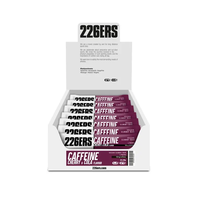 226ers Gummy Bar (30g) Barra de Gomita energética vegana (Caja de 42 unidades)