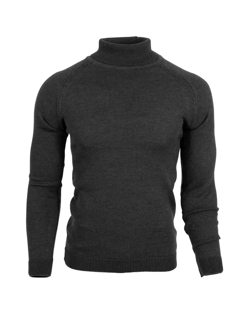 2292 Anthracite Turtle Neck Long Sleeve Shirt