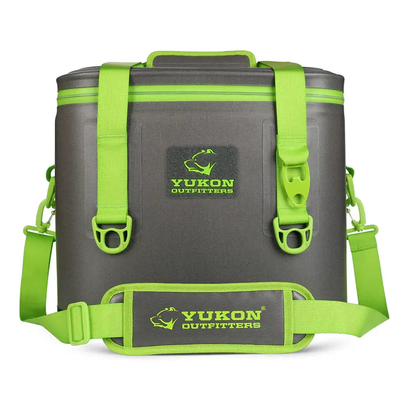 30 Can Tech Cooler- Charcoal/Green