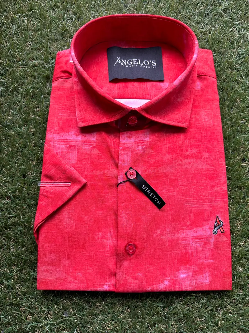 ADS-Marble - Orange Short Sleeve Shirt