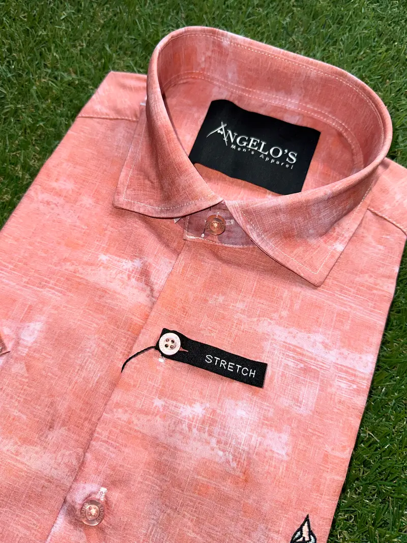 ADS-Marble - Peach Short Sleeve Shirt