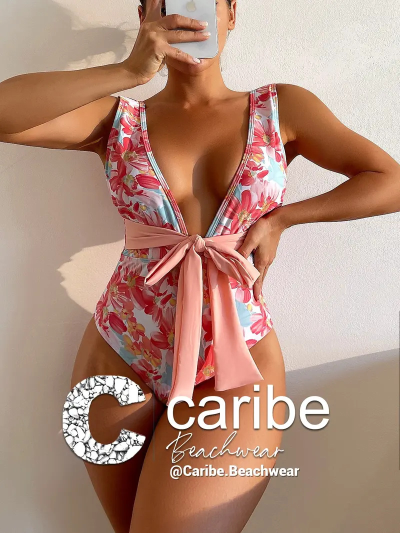 Bañador una pieza con estampado floral