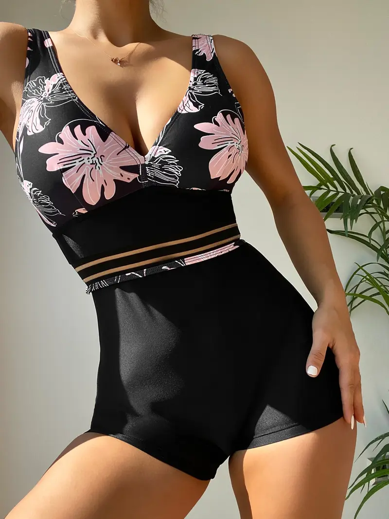 Bañador una pieza con estampado floral