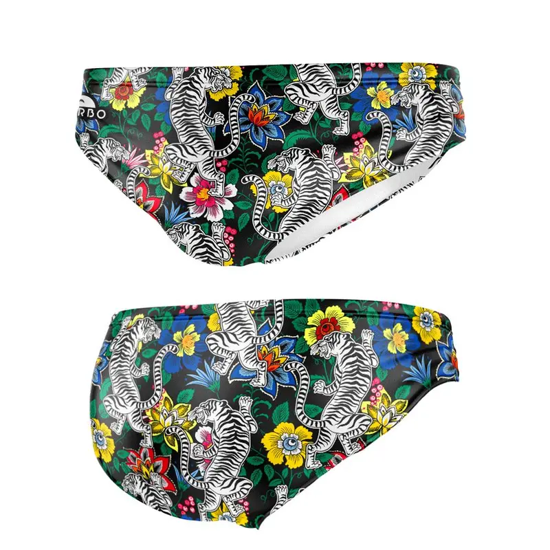 Bañador Waterpolo Niño Flowers-And-Tigers