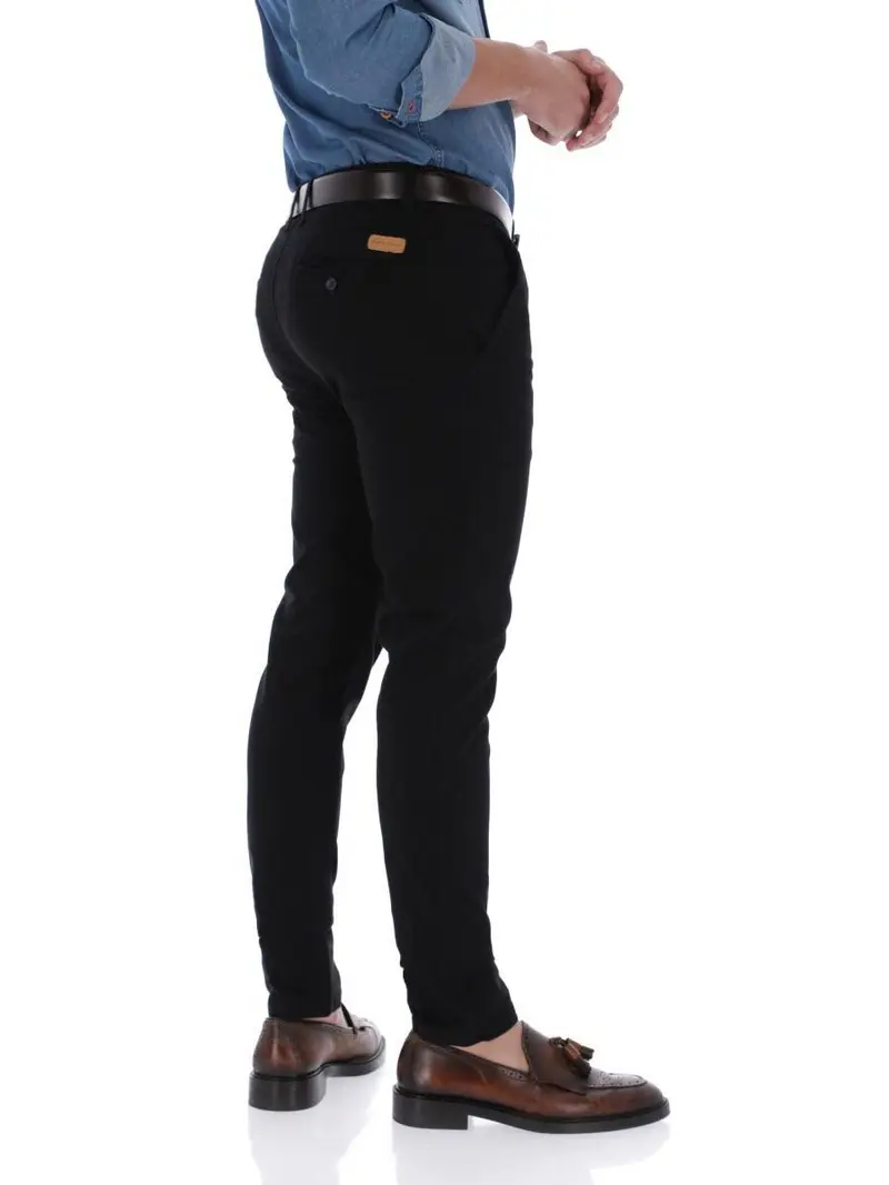 Black Chino Pants | Porto Blanco | PNT-08