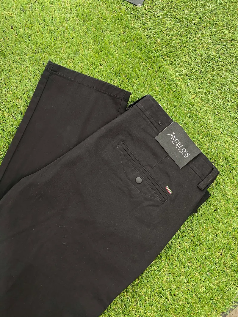 Black Stretch Chino Pants Slim Fit / CTN-2