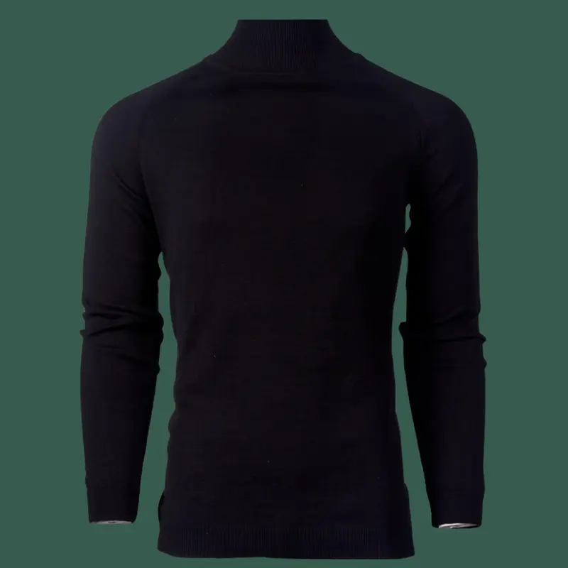 Black Turtleneck Long Sleeve Shirt