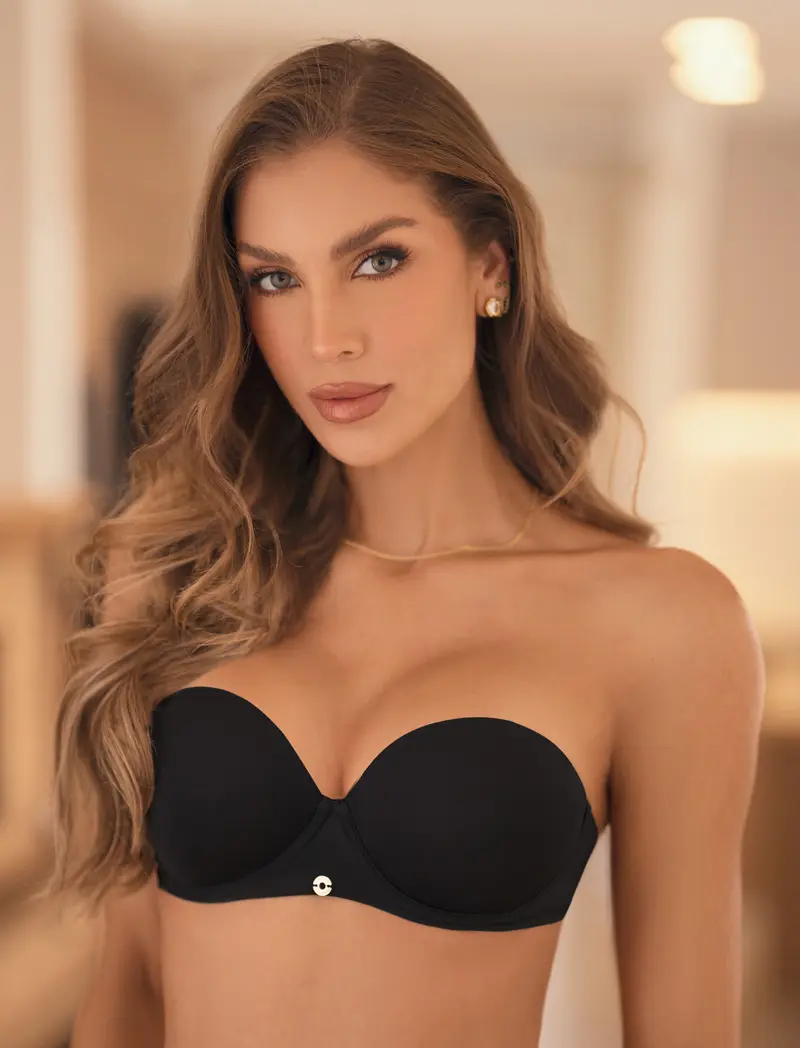 BRASIER MEGABRA STRAPLESS 26670 - DOBLE REALCE CON ARCO