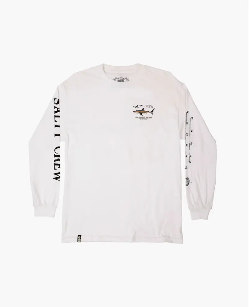 Bruce Classic L/S Tee White