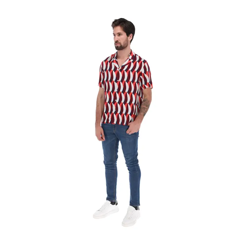 Camisa Fluida Hombre Estampado | Porto Blanco CR-1980