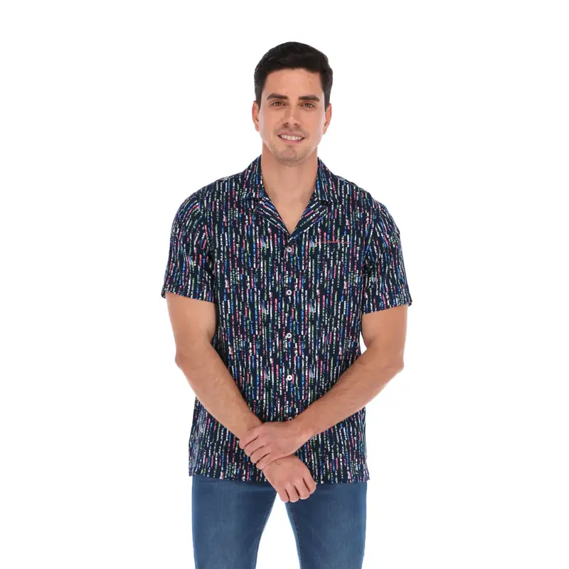 Camisa Ligera Manga Corta de Hombre | Porto Blanco CR-2026