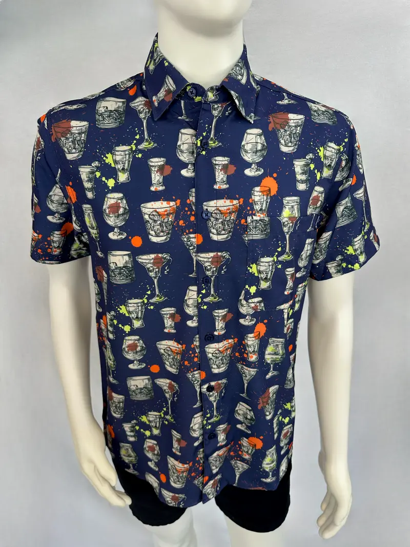 Camisa manga corta ventilada Navy Martini | 23940 Navy Martini