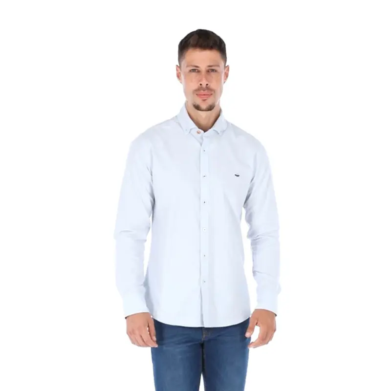 Camisa Porto Blanco Básica Azul Claro de Caballero | CBASIC-15