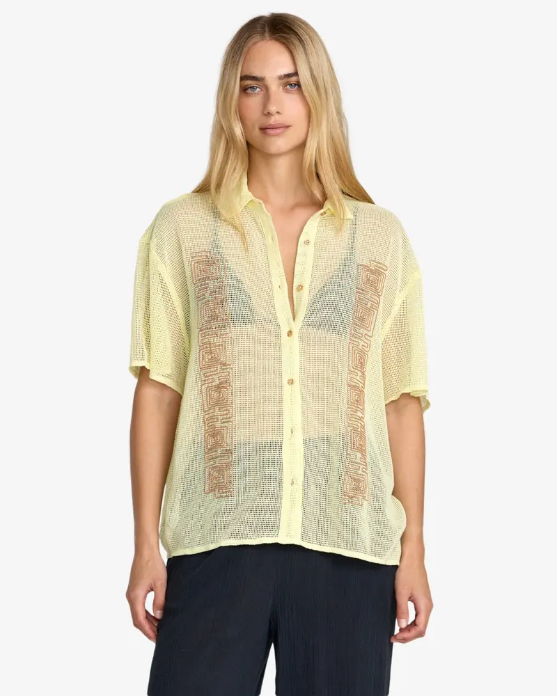Camisa Sabra Button Up -  Light Green