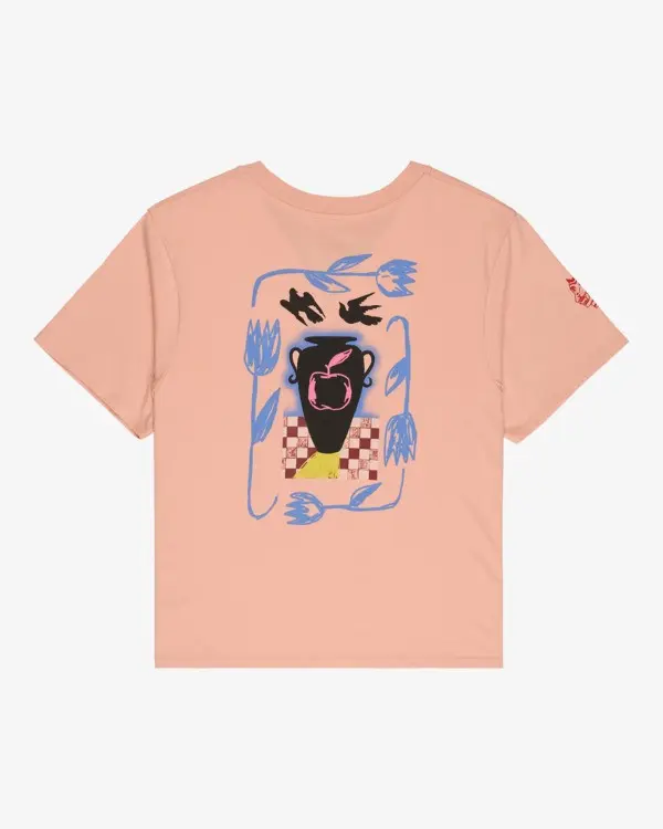 Camiseta Antonia Figueiredo Love Birds Easy - Dusty Pink