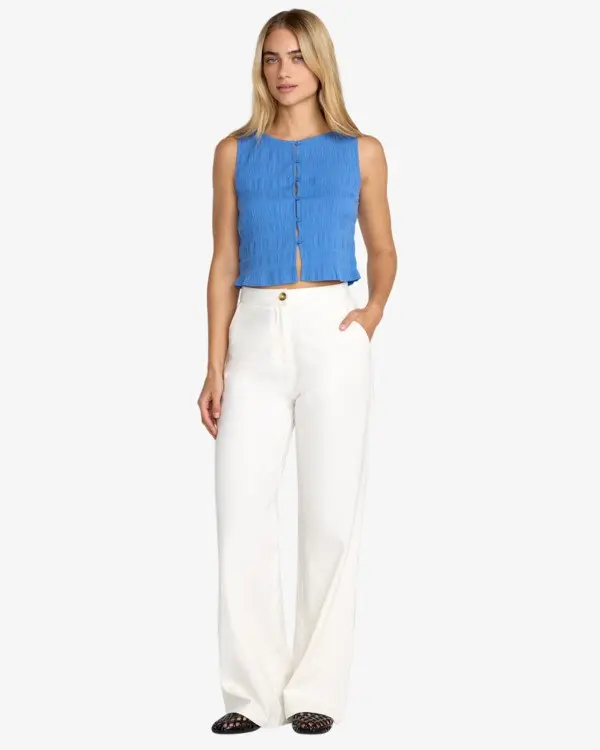 Camiseta Scrunch Top - Blue Relic