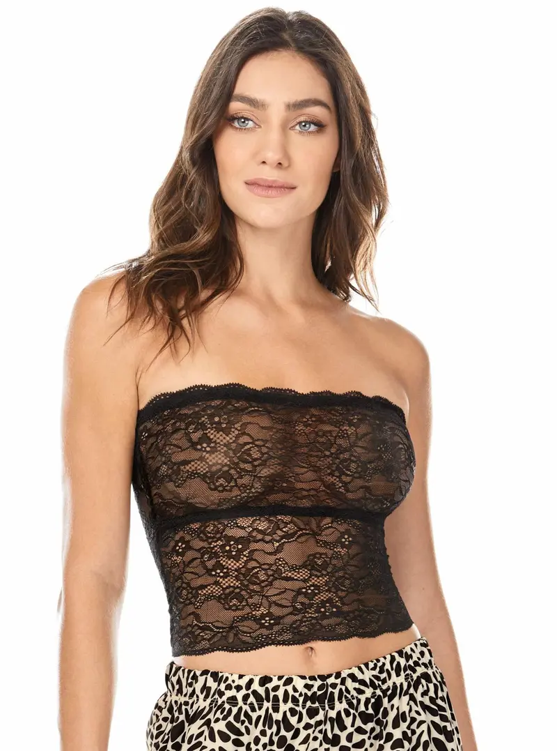 Corpiño strapless en encaje 27643