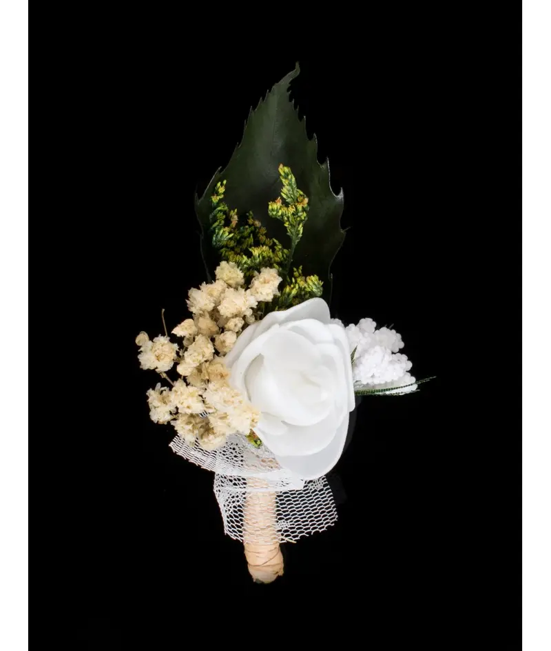 Dried & Manmade Flower Boutonnières | BTN100