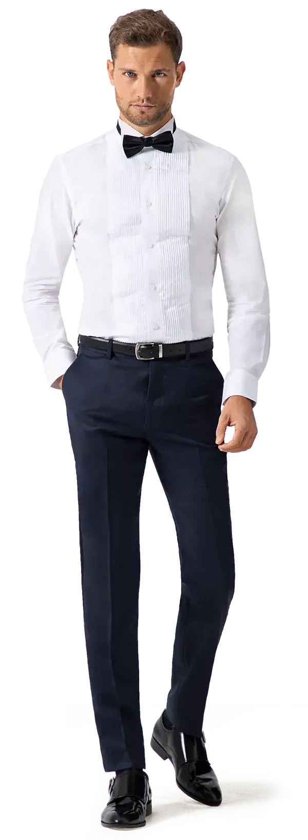 GC 600B Tuxedo Shirt with Bow Tie