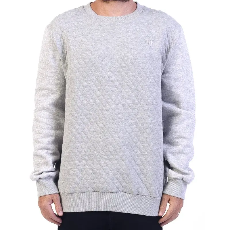 GRAND FLAVOUR SWEATER QUILTED GREY