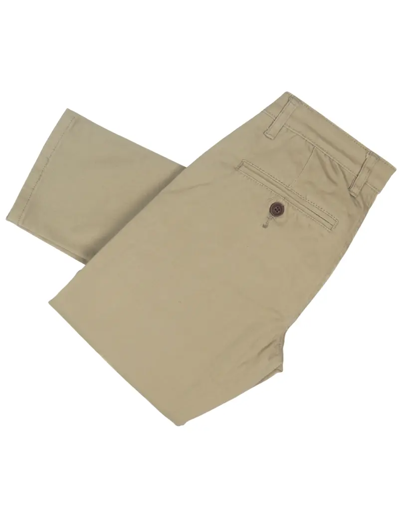 Khaki Stretch Chino Pants / KB007PSL