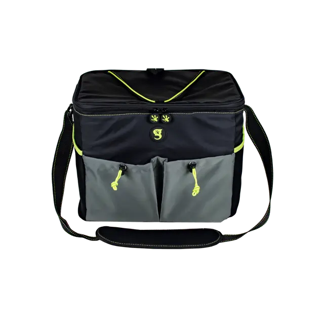 Large 15 bottle / 24 Can Cooler - Black/Neon Green