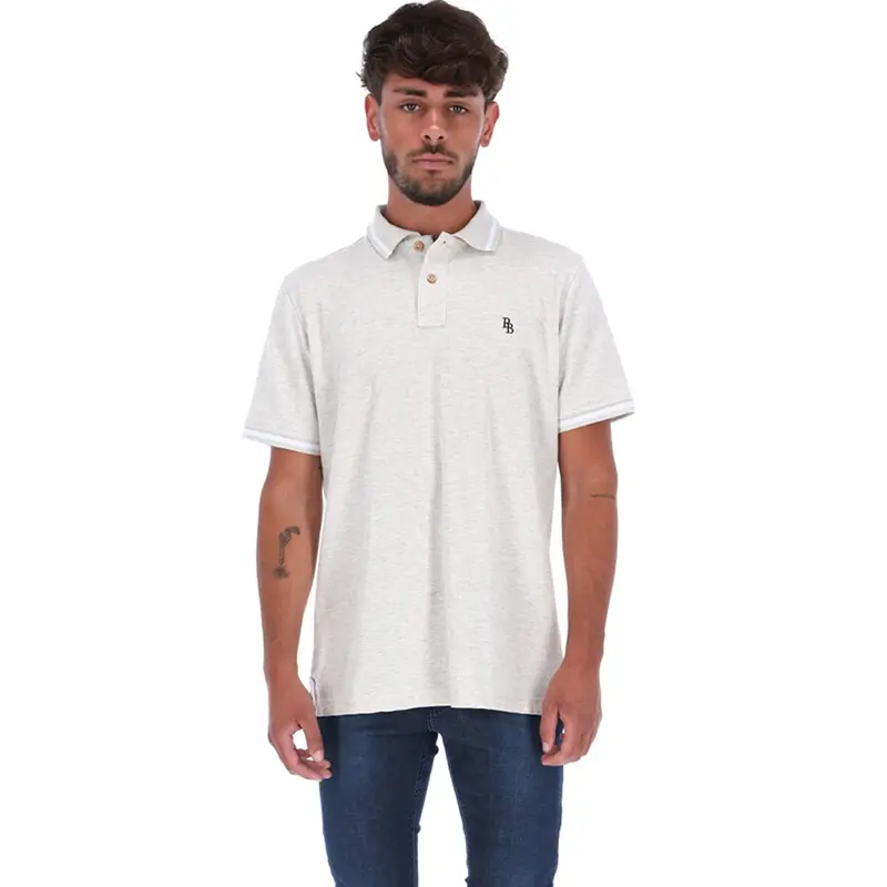 Men's Basic Solid Polo Shirt Beige | Porto Blanco| PL-1729