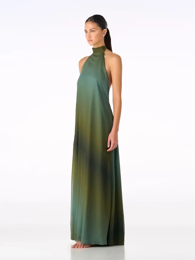 MIEL DRESS OMBRE GREEN