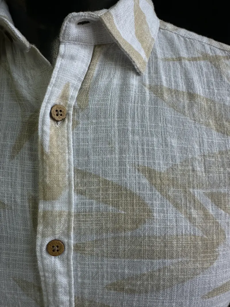Mojito Men's Casual Linen Blend Print Resort Style Shirt | M-2802-Multi