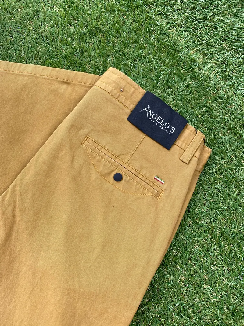 Mustard Stretch Chino Pants / CTN-2