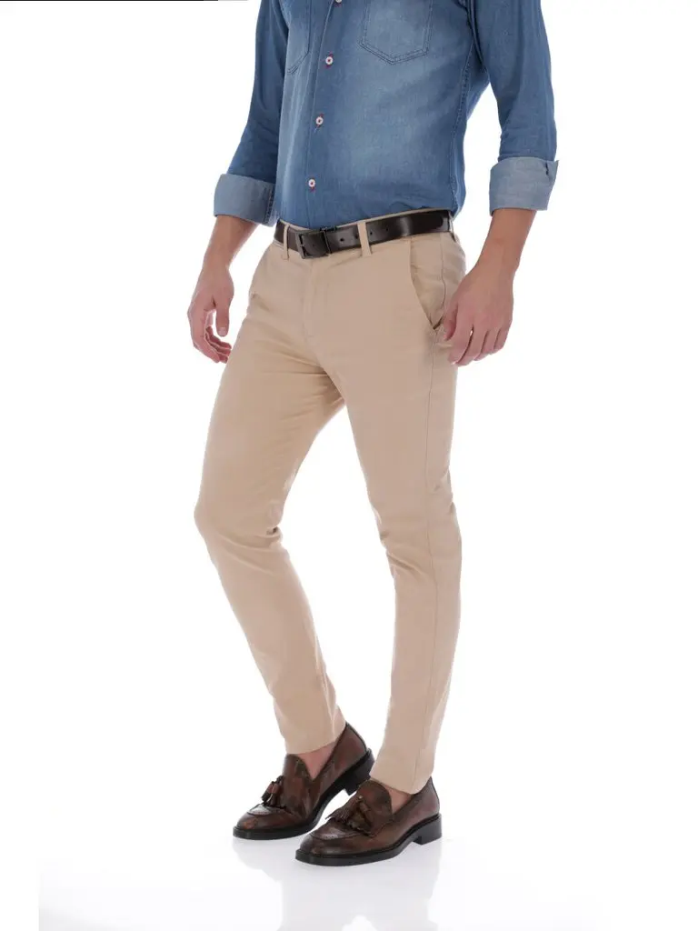 Pantalón De Gabardina Para Caballero Porto Blanco Color Caqui | PNT-09