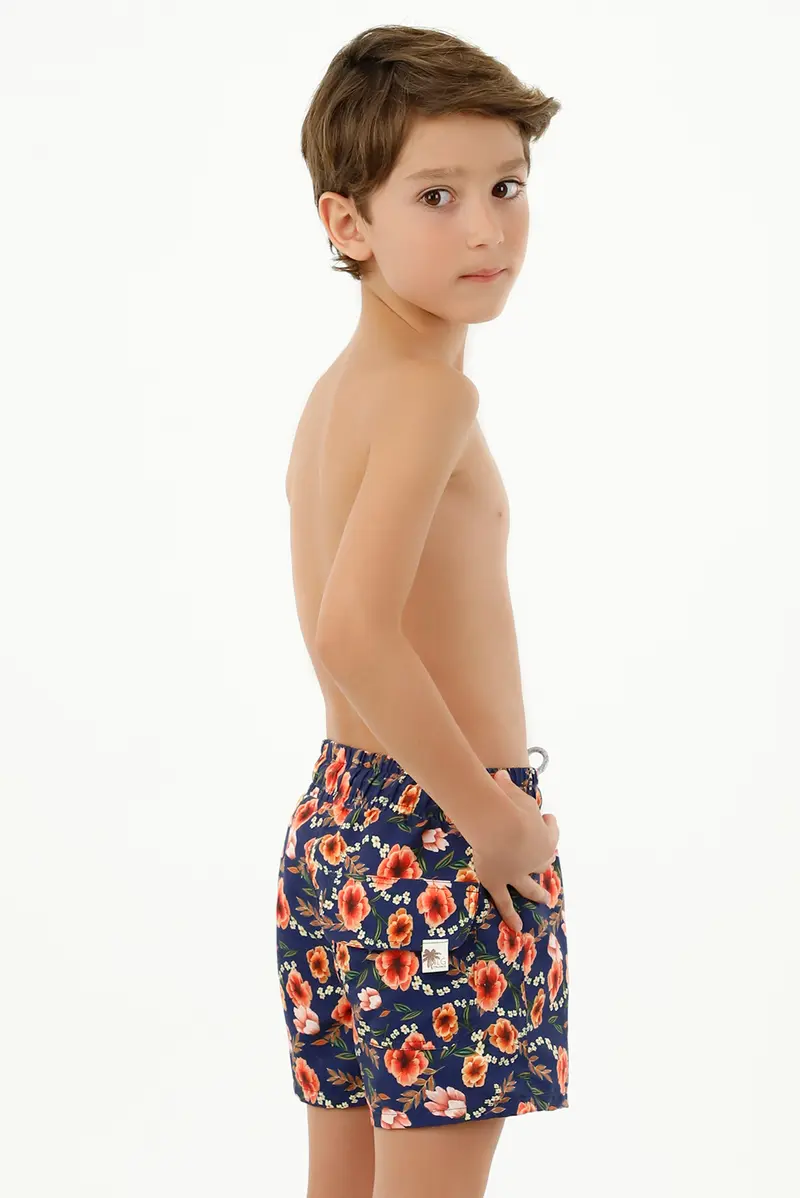 Pantaloneta Silueta Básica Azulejos Niño