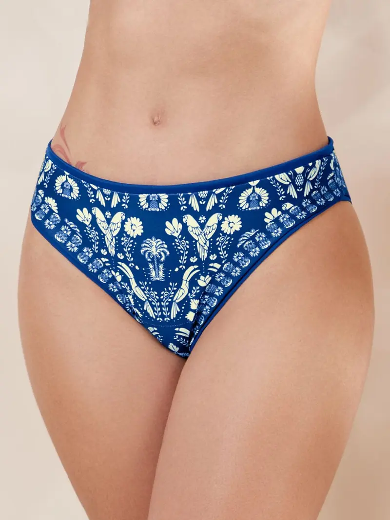 Panty de Baño Doble Faz Azul Náutico