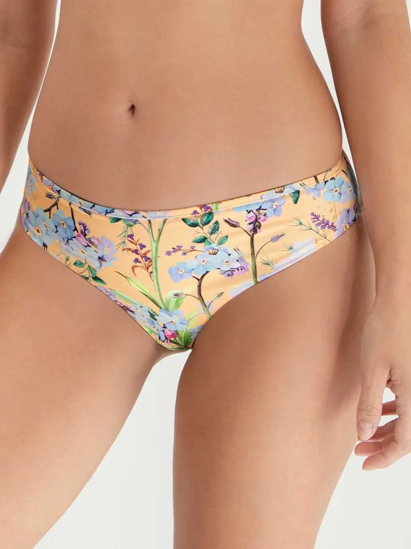 Panty de Baño Estampado Color Mandarina