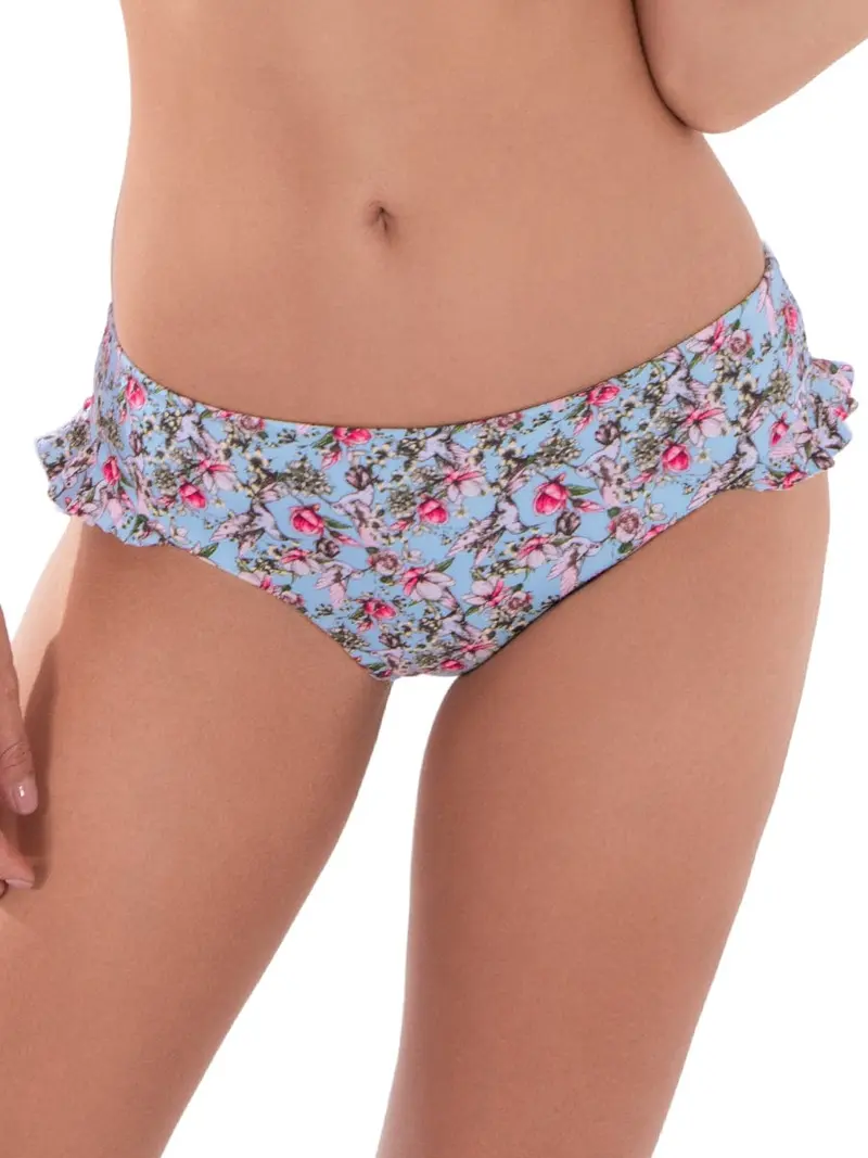 Panty de Baño Estampado Floral Azul