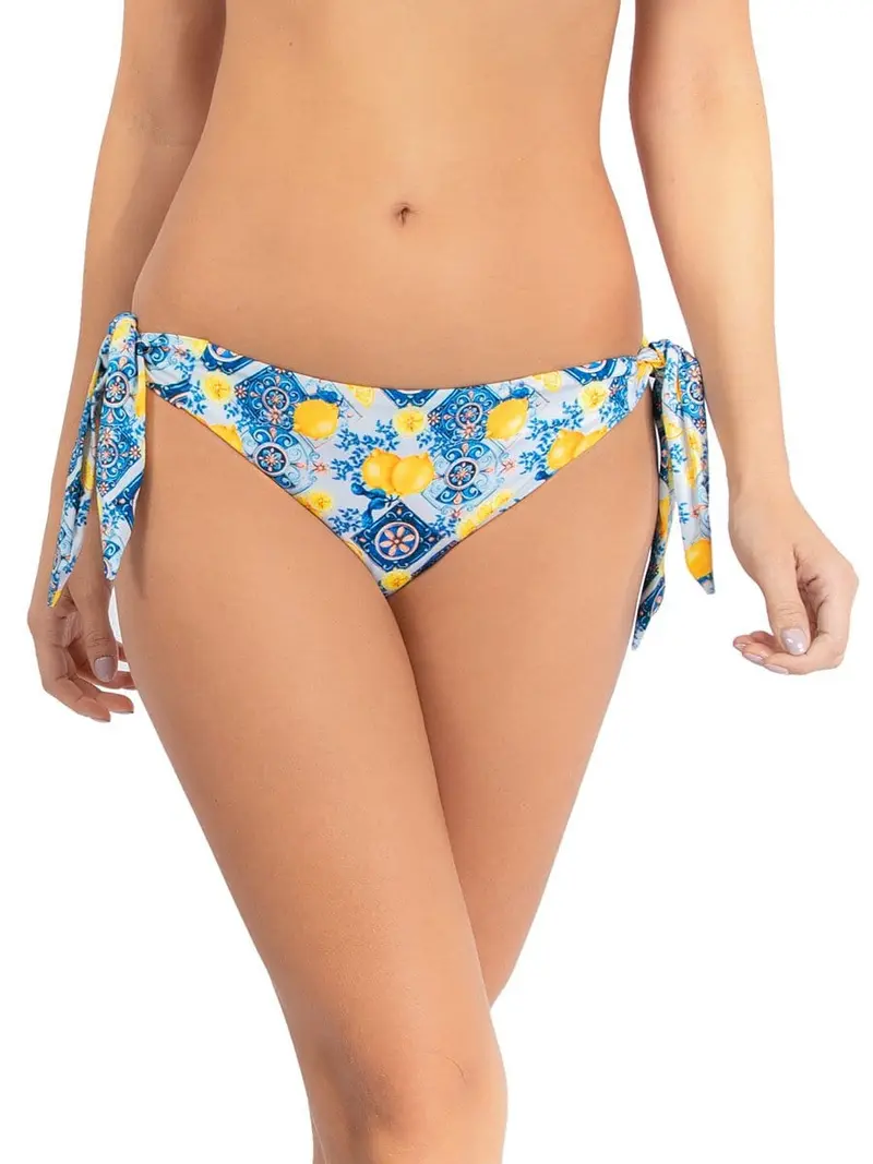 Panty de Baño Laterales Ajustables Color Azul