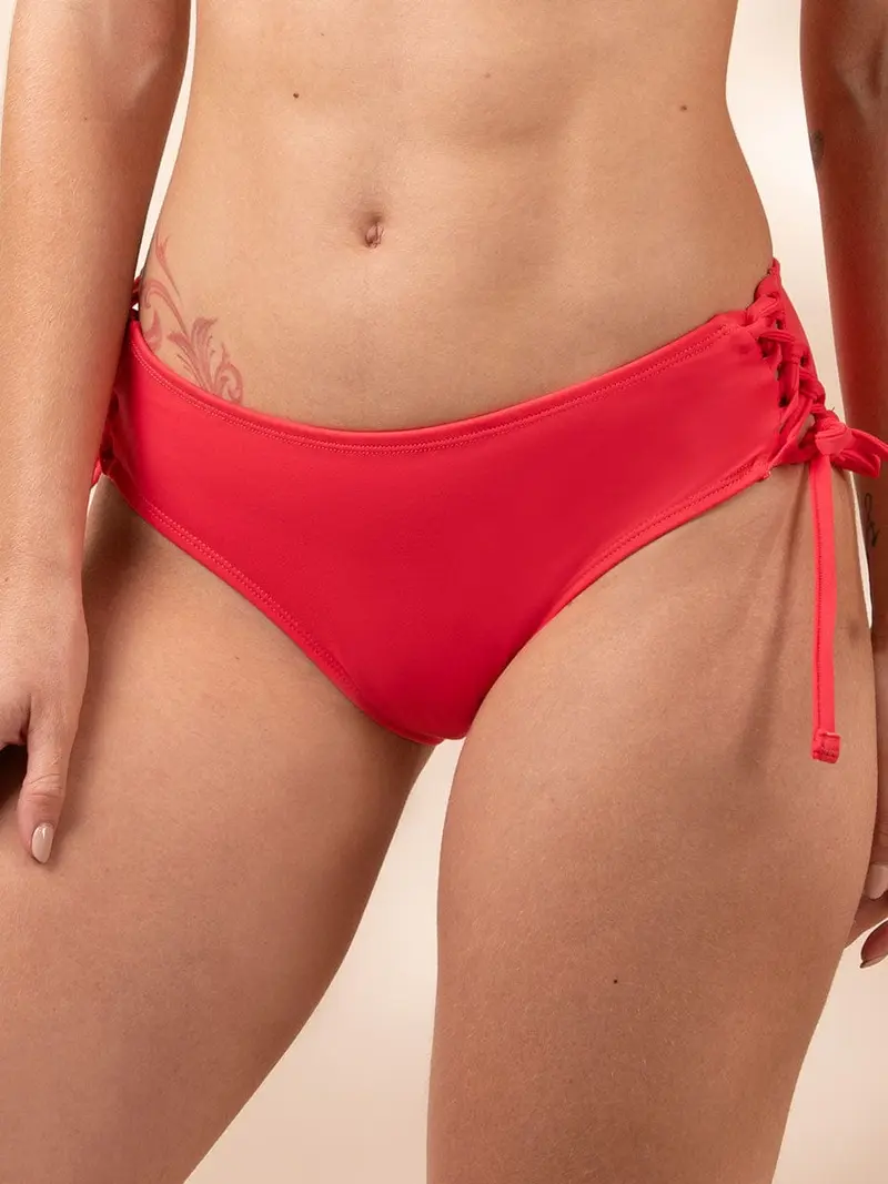 Panty de Baño Para Mujer Color Naranja Brillante