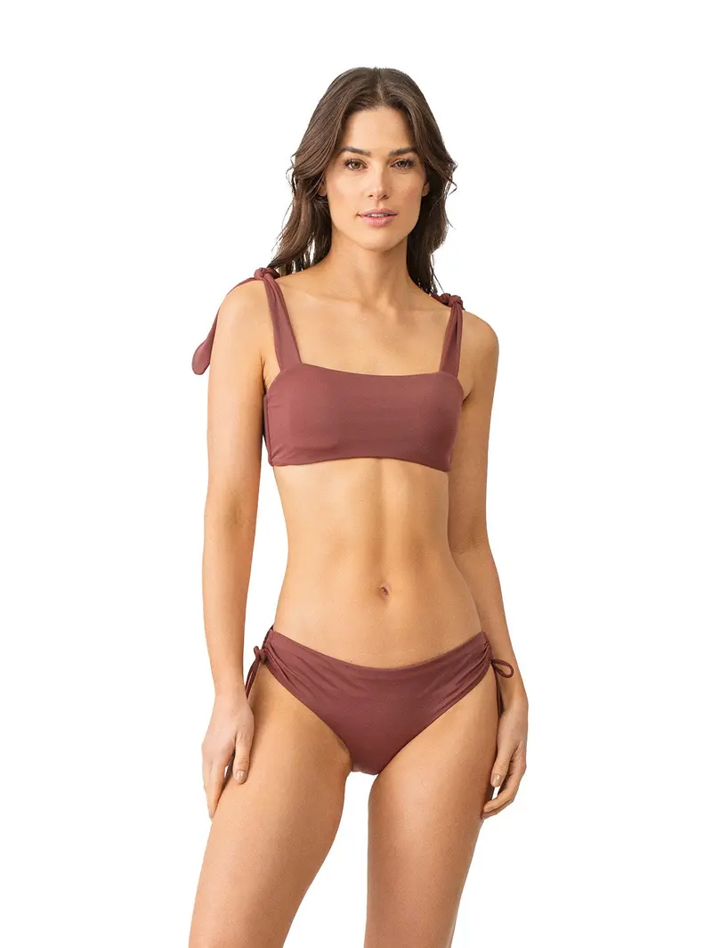 Panty De Bikini Solids Media Luna