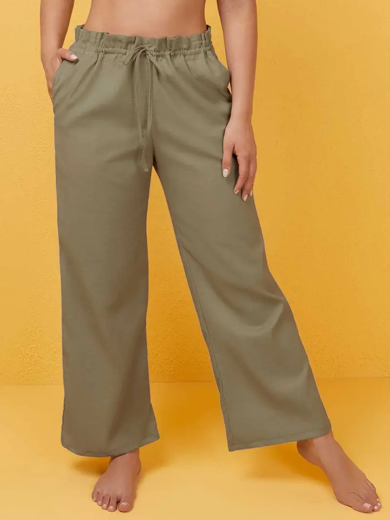 Pareo Pantalón Multiusos Color Verde Militar