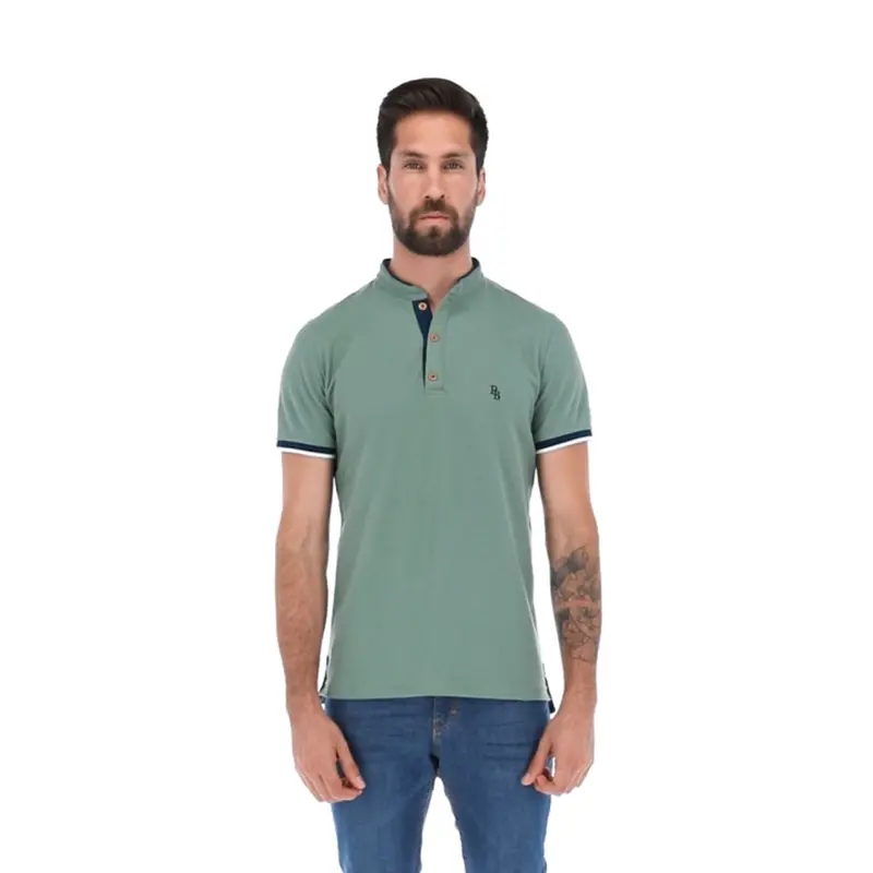 PL-1939 Men's Short Sleeve Polo Shirt Green | Porto Blanco