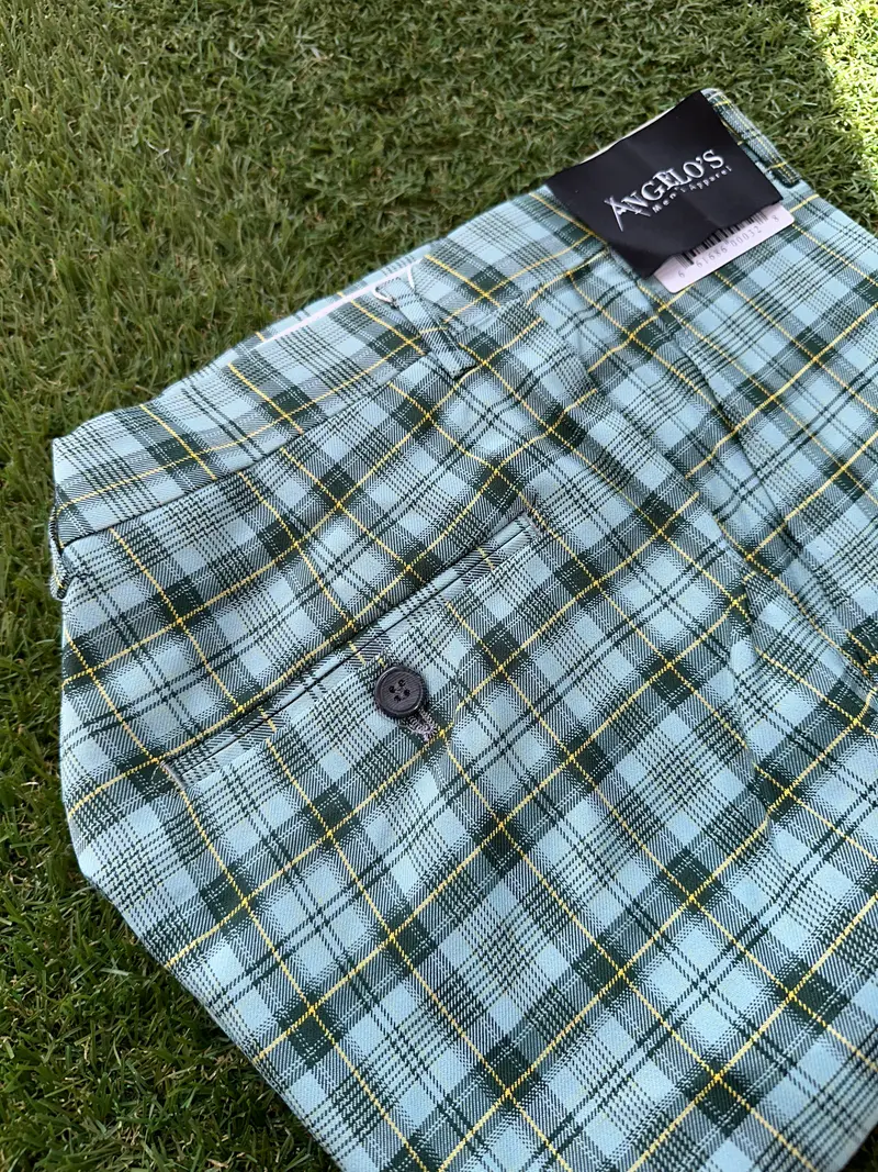 PL83 Mint Plaid Pants