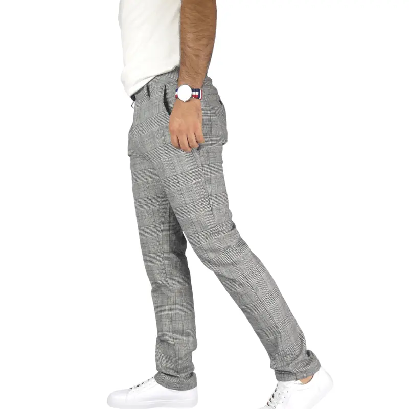 Plaid Slim Fit Pants