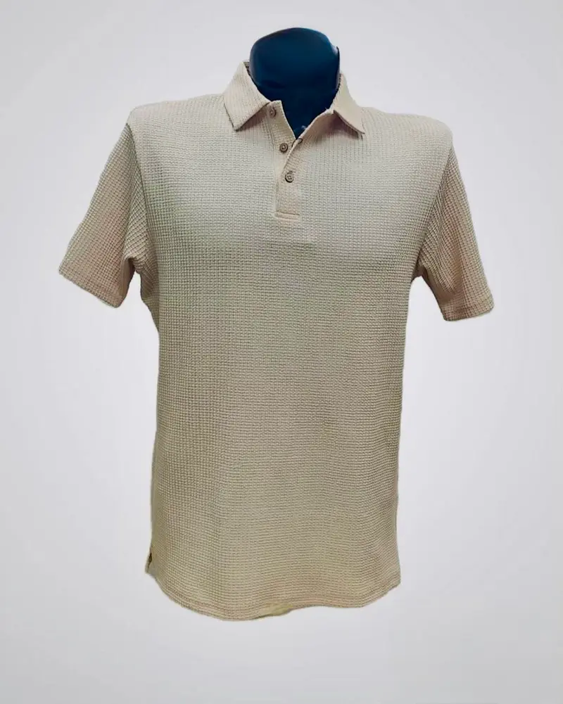 Polo Moderna con Textura color Beige | APOL2411-Beige