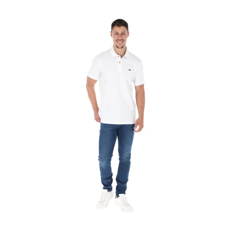 Polo Porto Blanco Básica Caballero Blanca | PBASIC-10