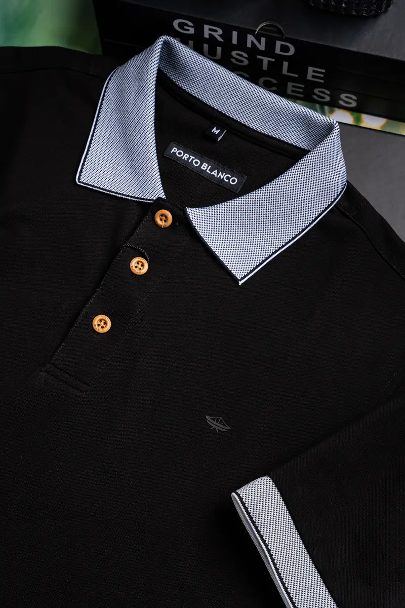 Polo Porto Blanco color Negro | PL-2476