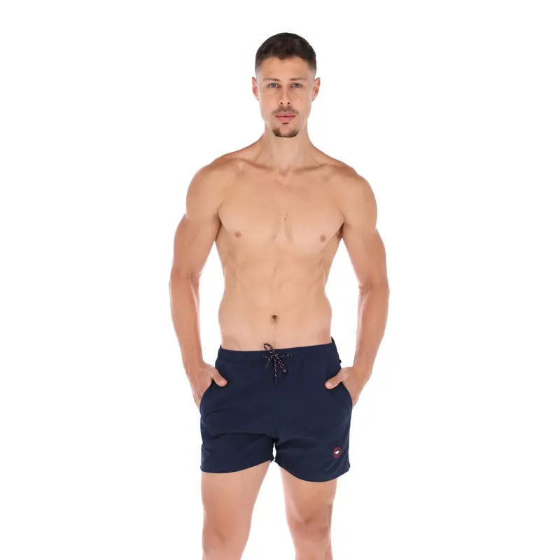 Porto Blanco Navy Men's Quick Dry Swim Trunks | Basic-14
