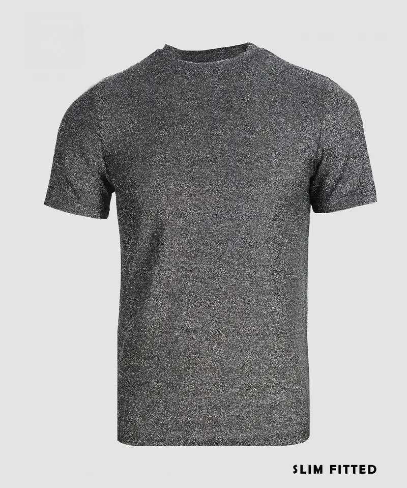 Premium Collection Glitter T-Shirt / Black