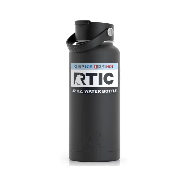 RTIC Botella de agua 32 onzas negro