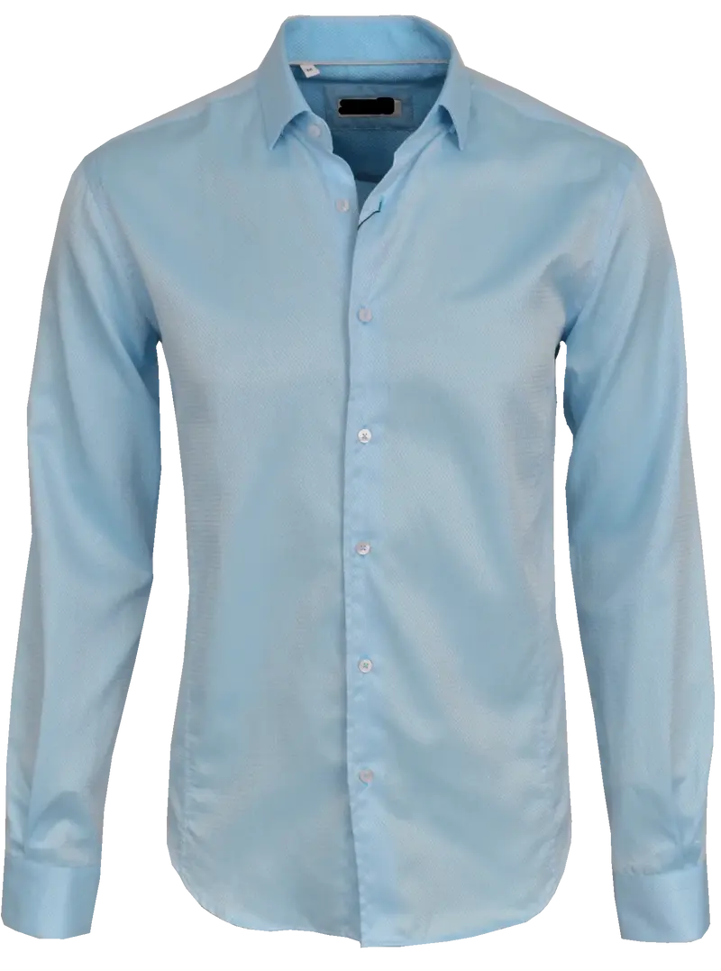 S-W 5111 Turquoise Slim Fit Long Sleeve Shirt