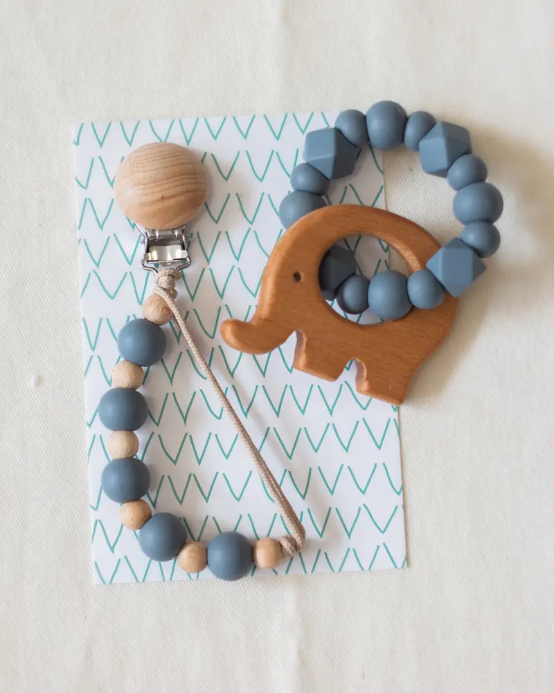 Set Mordillo + Portachupete Dim Gray
